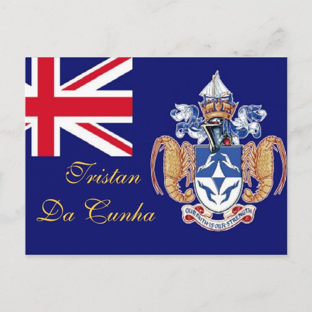 Tristan Da Cunha Rua Helena cartão postal (Frente)