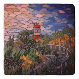 Trivet de Farol de Mosaico