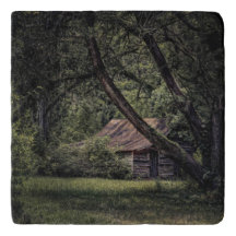 Trivet de Fotografias de fazenda de celeiro antigo