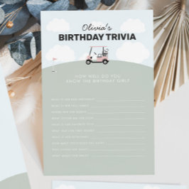 Trivia primeiro aniversario de Golfe Buraco-Em-Um 