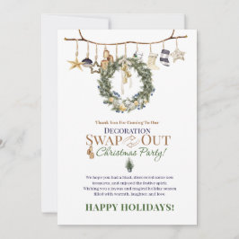 Troca De Decoração Obrigado E Cartão De Natal