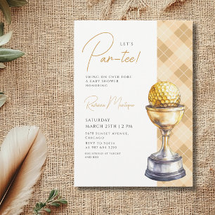 Troféu de Golfe Argyle Amarelo Convite de Chá de B