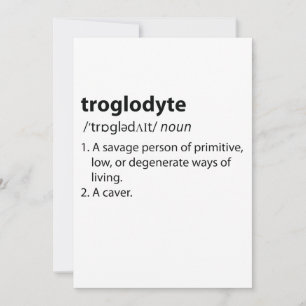 Troglodyte - Definição Engraçada Espeleologia
