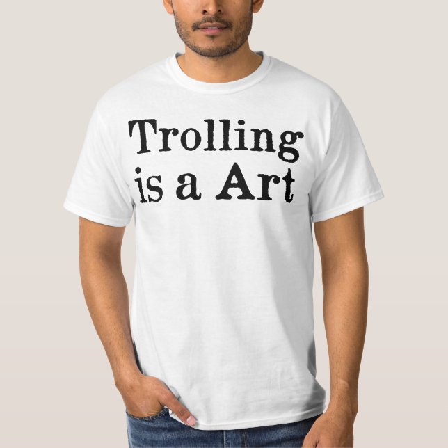 Trolando é uma t-shirt de arte (Frente)