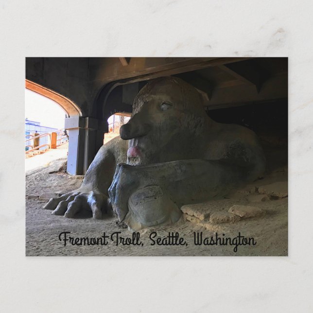 Troll Seattle Fremont nº 2 Cartão postal (Frente)