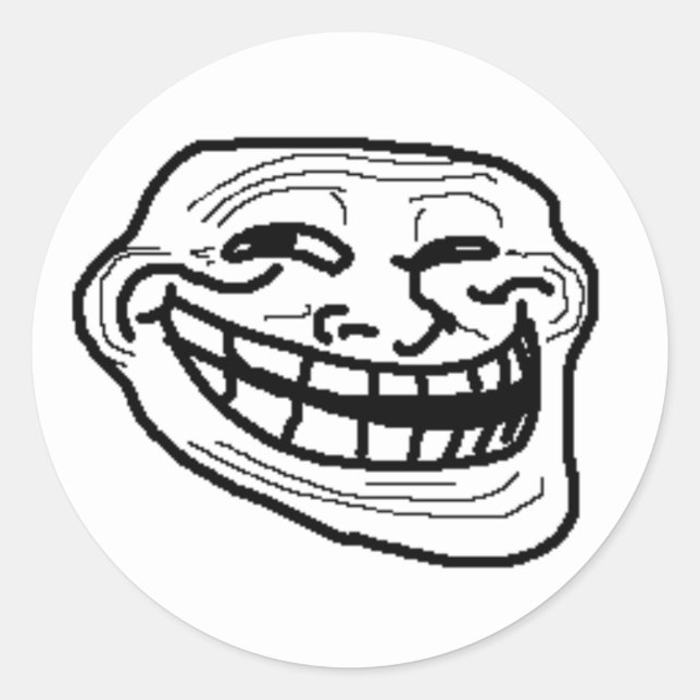 Trollface wojak adesivos (Frente)
