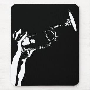 Trombeta abstrata Mousepad do jazz