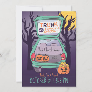 Tronco de Cute ou Tratar Convite de Halloween Pers