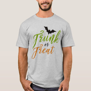 Tronco do Dia das Bruxas ou t-shirt das palavras