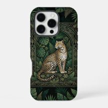 Trono da Selva Leopardo | Capinha Preto para iPhon