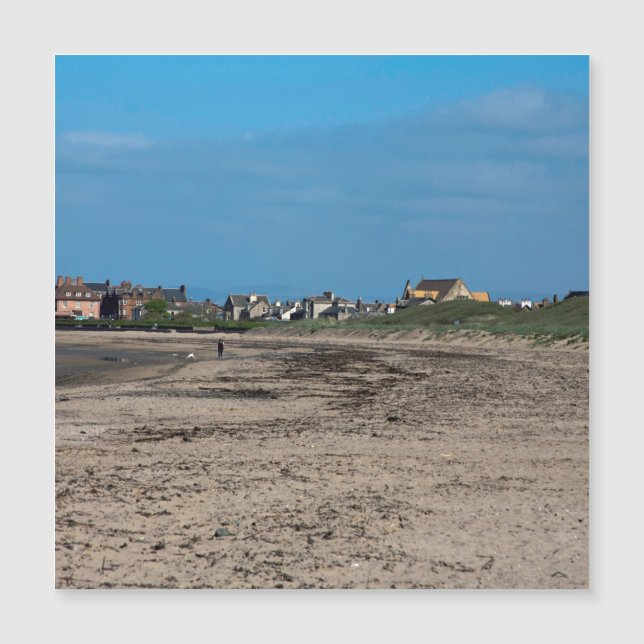Troon Beach Scotland Postcard Poster (Frente)