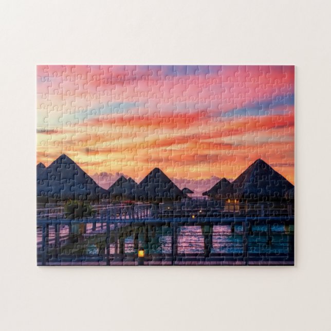 Tropical Bungalow Game Quebra-cabeça (Horizontal)