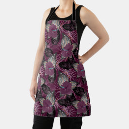 Tropical Burgundy Hibiscus Floral