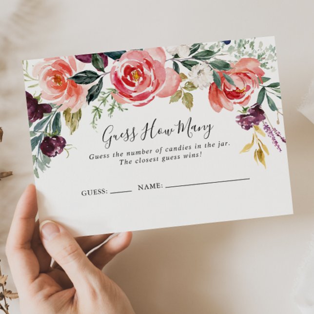 Tropical Colorir Verão Adivinha Quantos Cartão De  (Criador carregado)