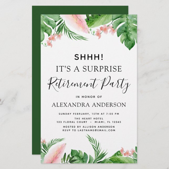 Tropical de Parte de Reforma de Surpresa de Orçame (Frente/Verso)