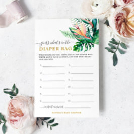 Tropical Do Que Está No Jogo Do Chá Da Fralda