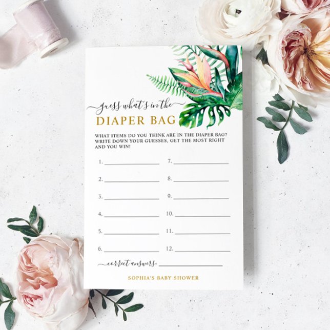 Tropical Do Que Está No Jogo Do Chá Da Fralda (Criador carregado)