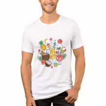 Tropical Drinks – Cute Summer Cocktail Men T-Shirt