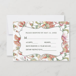 Tropical Fantasy Boho Floral Casamento RSVP 2