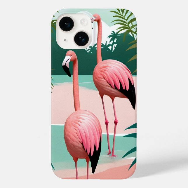 Tropical Flamingo Paradise (Verso)