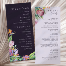 Tropical Floral Colorida | Programa Casamento Roxo