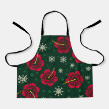 Tropical Floral Hibiscus Snowflakes Natal |