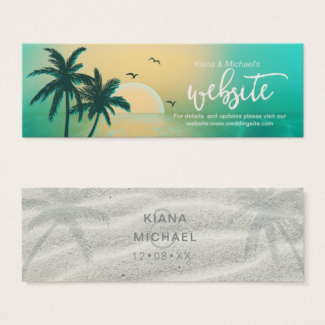 Tropical Isle Sunrise Website Teal ID581 (Frente & Verso)