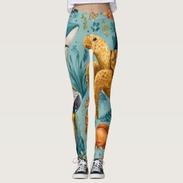 Tropical Palm Leggings