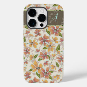 Tropical Retro Floral Monograma