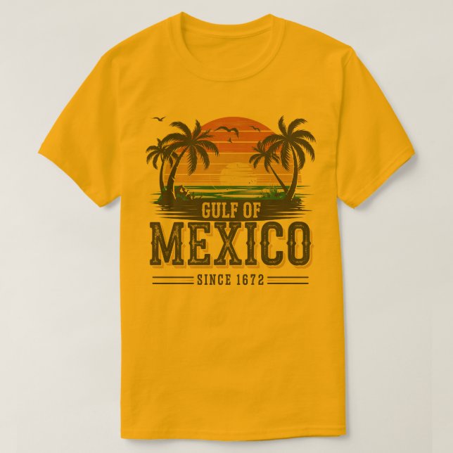 Tropical Sunset Tee Golfo de camiseta México (Frente do Design)