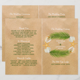 Tropical Wreath Sandy Beach Wedment Program