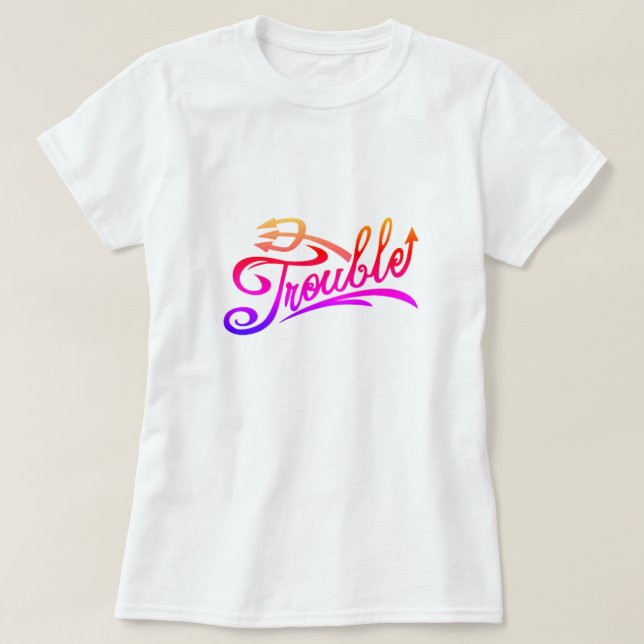 Trouble T-Shirt (Frente do Design)