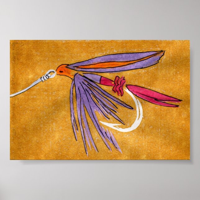 Trout Fly Poster (Frente)