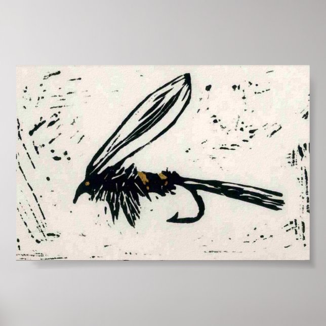 Trout Fly Poster (Frente)