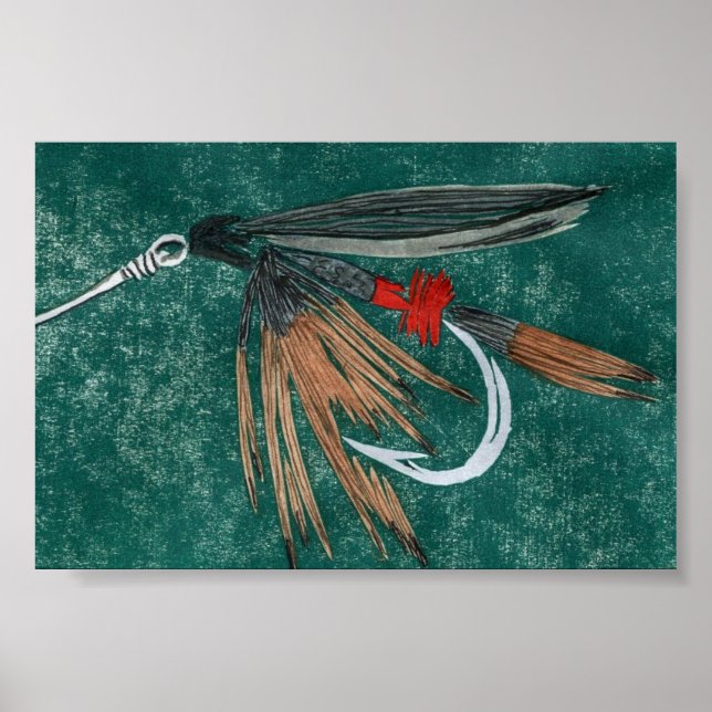 Trout Fly Poster (Frente)