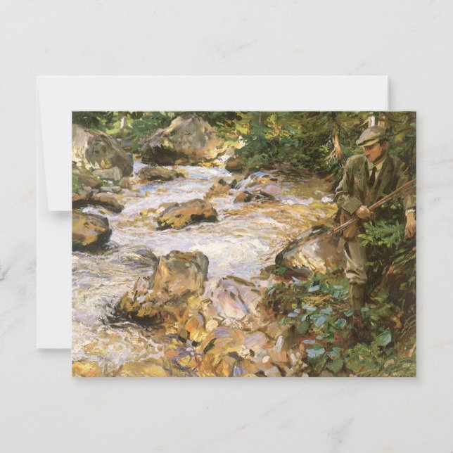 Trout Stream no Tirol de John Singer Sargent (Frente)