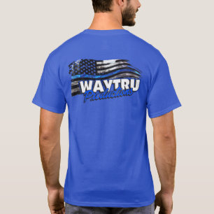 Tru Produções De Logotipo T-shirt De Volta A Azu