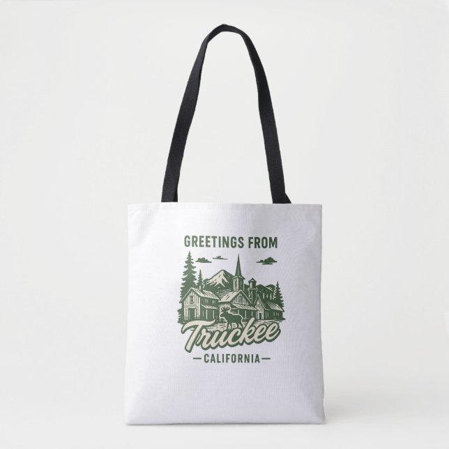 Truckee, CA Souvenir Tote Bag (Frente)