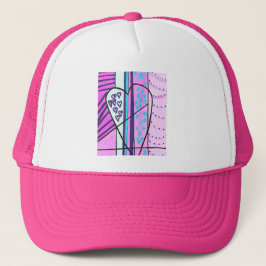 Trucker Hat, Trendy pink boné para Adultos e Adult