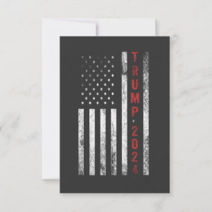 Trump 2024 American Flag Distress Vintage Gift