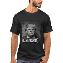 Trump 2024 Legenda do Presidente Mugshot T-SHIRT