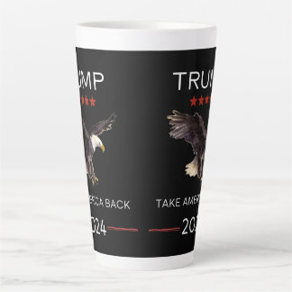 Trump 2024 - Presente de caneca de café latta do A