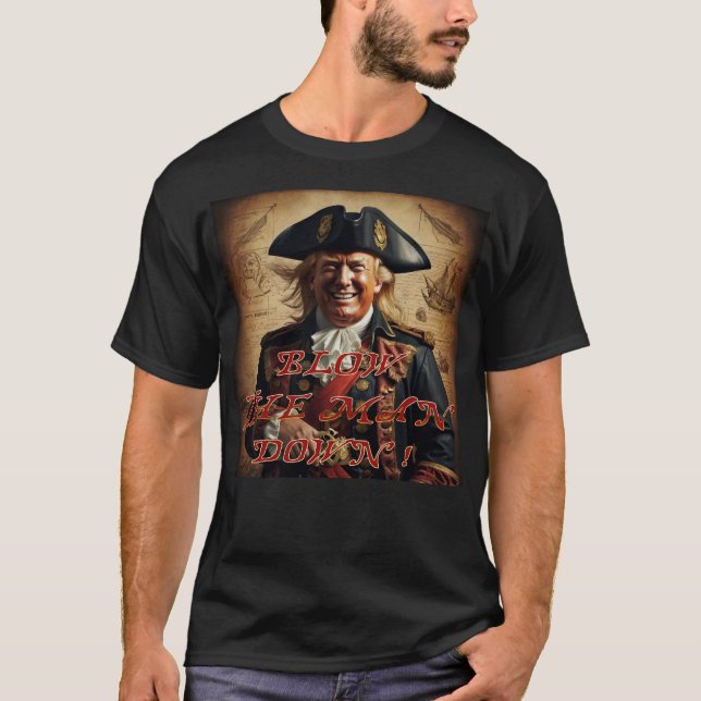 Trump 2024 T-shirt pirata (Frente)