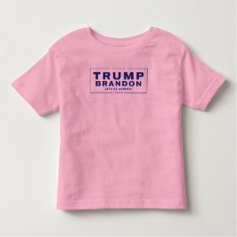 Trump Brandon 2024™ Eletion Toddler Pink T-Shirt