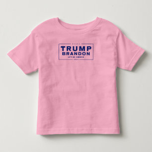 Trump Brandon 2024™ Eletion Toddler Pink T-Shirt