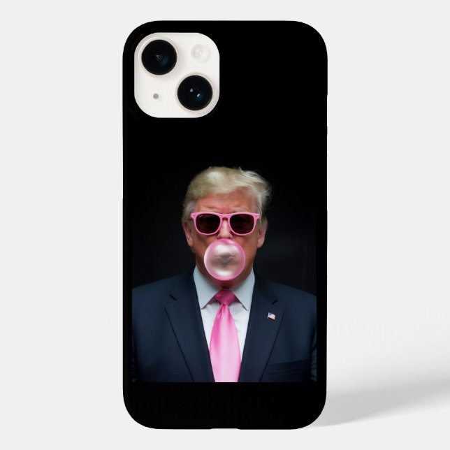 Trump Chiclete Rosa Presidente 47 EUA (Verso)