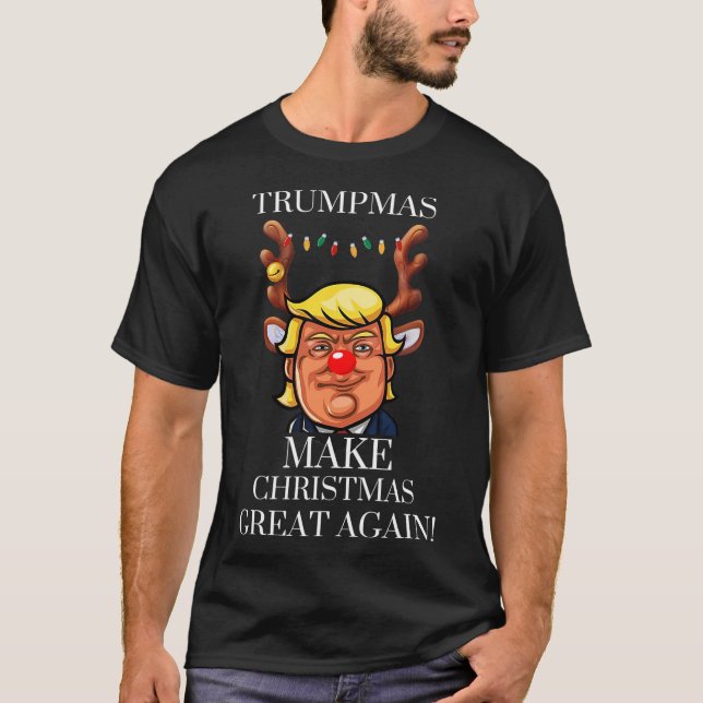 Trump Christmas MAGA T-Shirt (Frente)