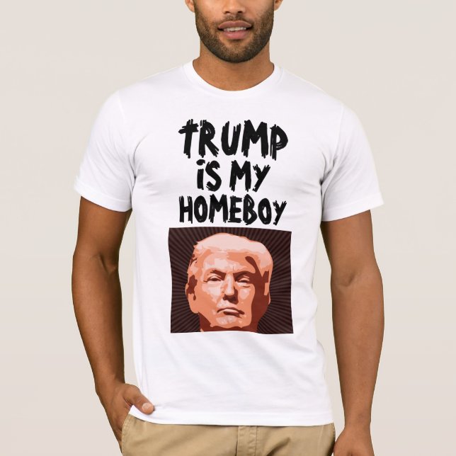 TRUMP É MEU FICAR EM CASA T-SHIRTS (Frente)