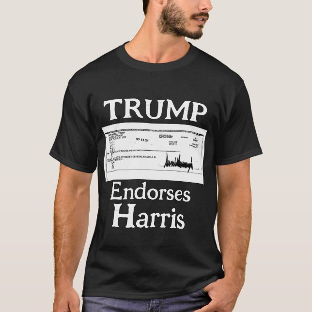 Trump Endossa camiseta Harris (Frente)
