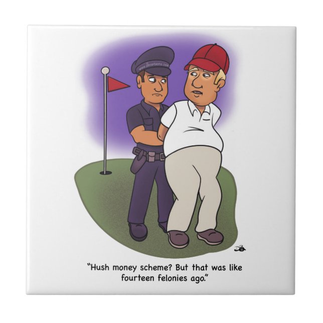 Trump Felonies Cerâmica Azulejo (Frente)